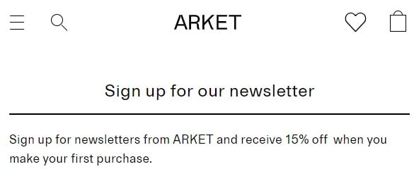 ARKET Discount Code